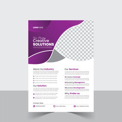 a bundle of 1 templates of different colors flyer template, modern business flyer design template, 
abstract business flyer and creative design, IT company flyer   and editable vector template