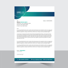 a bundle of 1 templates of different colors  a4 letterhead template, modern business letterhead  template, 
abstract business letter  and creative design, IT companyletterhead and editable vector temp