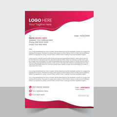 a bundle of 1 templates of different colors  a4 letterhead template, modern business letterhead  template, 
abstract business letter  and creative design, IT companyletterhead and editable vector temp