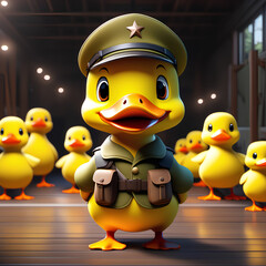 3d rendered illustration of a duck