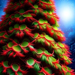 Enchanted Evergreen: A Close-Up Christmas Tree