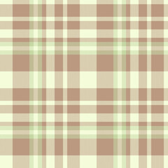 Textile background vector of fabric texture tartan with a seamless plaid check pattern.