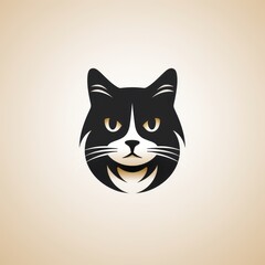 cat avatar minimalist outline graphic