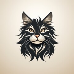 Fototapeta premium cat person graphic sketch