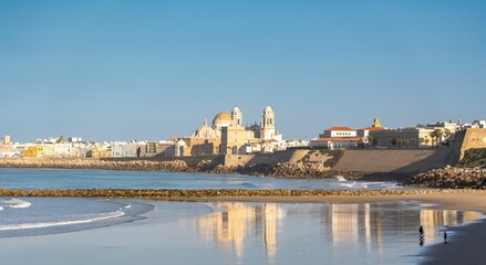 Playa de Santa Maria del Mar beach in Cadiz, Andalusia, Spain. © Emanuele Fronteddu/Wirestock Creators