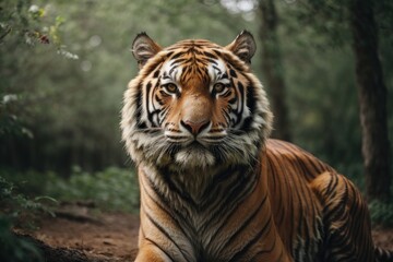 Obraz premium tiger in the zoo