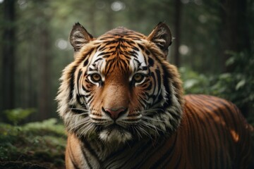 Fototapeta na wymiar portrait of a tiger in the jungle