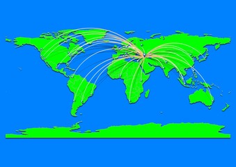 Vibrant Tatvan, Turkey map - Export concept map for Tatvan, Turkey on World map. Suitable for export concepts. File is suitable for digital editing and prints of all sizes.