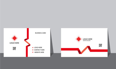 professional modern double sided business card template.