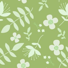 Floral summer seamless flower pattern for fabrics and linens and wrapping paper and kids clothes print and fashion
