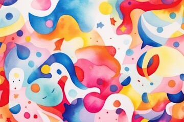 colorful background with bubbles