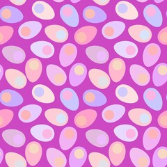 Easter eggs seamless pattern for wrapping paper and fabrics and kids clothes print and kitchen textiles