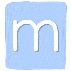 Colorful letter of alphabet