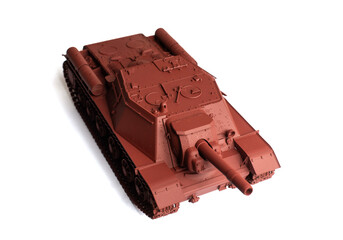 Scale model of old vehicle