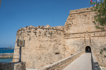 Fototapeta na wymiar The amazing Girne (Kyreneia) Castle in Northern Cyprus - Turkey