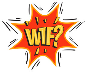 wtf babble in comics style