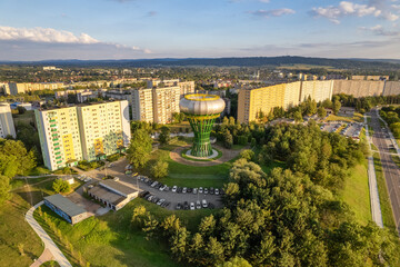 Obraz premium Water tower in Tarnow, in Malopolskie voivodeship, Poland