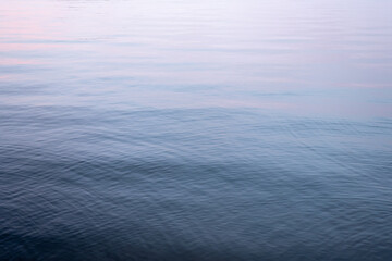 Blue water surface with ripples