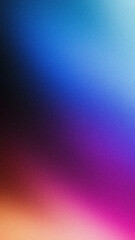 Grainy gradient vertical background purple orange blue black glowing mobile wallpaper dark backdrop design