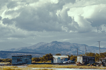 view of the mountains