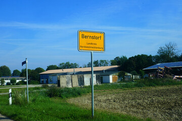 Ortsschild Stadt Bernstorf