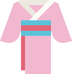 Kimono japan clothes icon