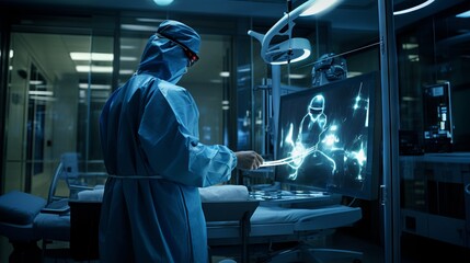 Surgeon in Advanced Operating Room