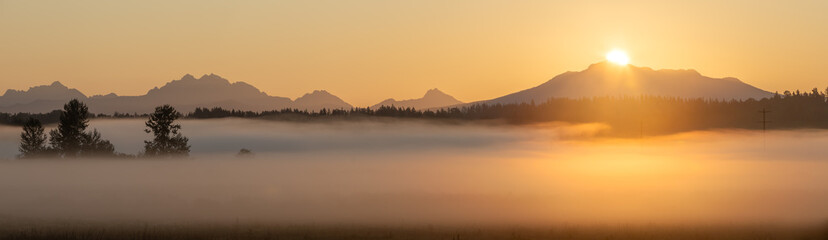 Foggy Summer Morning in the Lowel River Valley © CLShebley