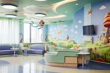 Whimsical Pediatric Ward: A Magical Healing Journey.