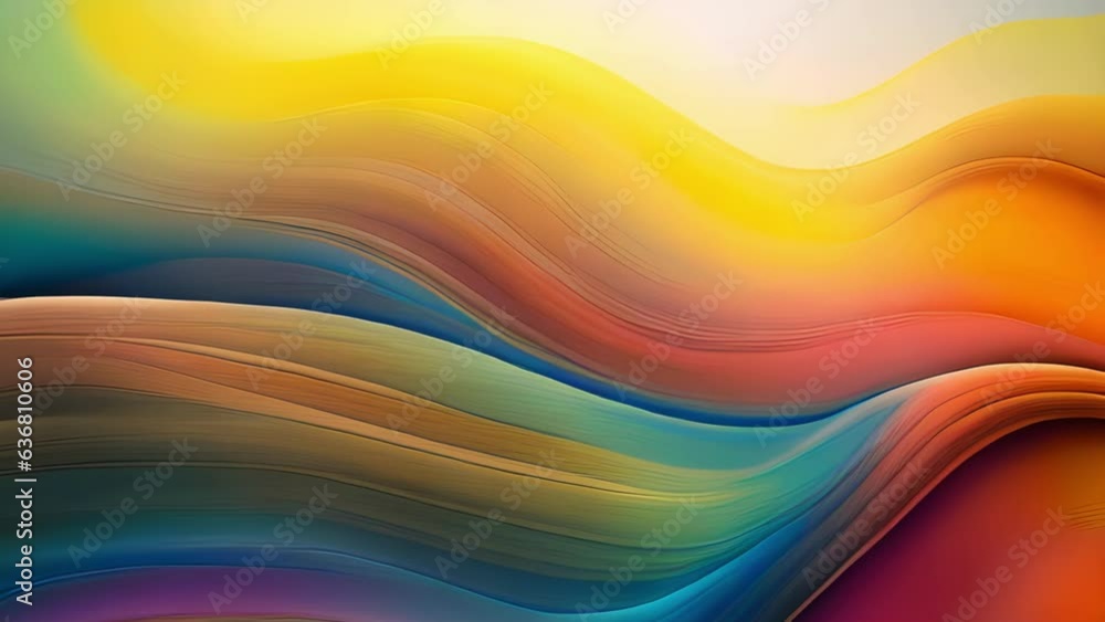 Poster a continuously looping pattern of everchanging shapes and colors that appear to be shifting and chan