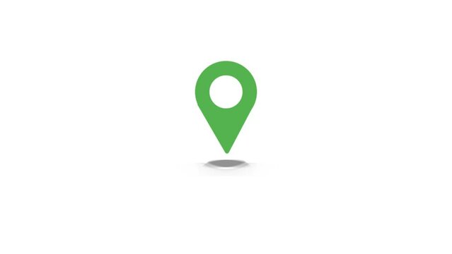 Location map geo pin icon, Location Pin pointer Animation background. k1_616