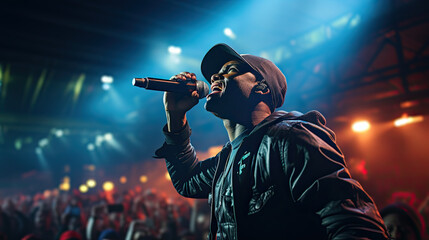 Hip-Hop Artist Performing