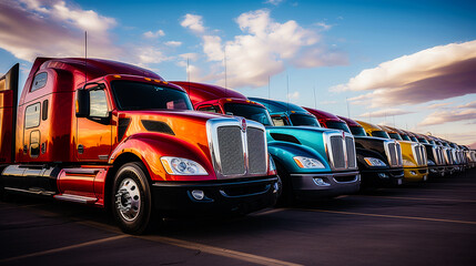 International truck fleet. Generative AI