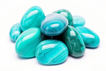 Generative AI : Bright Amazonite natural stone isolated