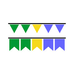 Gabon flag icon set  Gabon independence day icon set vector sign symbol