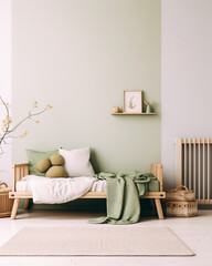 Baby interior design green