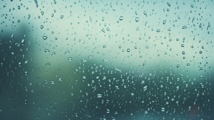 Obraz premium A window with raindrops. Generative AI. 