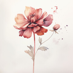 flower watercolor paint, art pating wallpaper