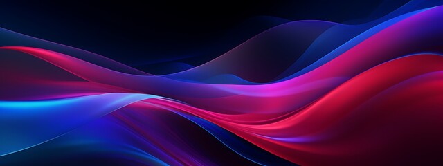 Abstract background with red and blue dynamic waves, Vector illustration