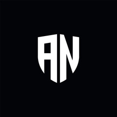 Letter an or na logo template