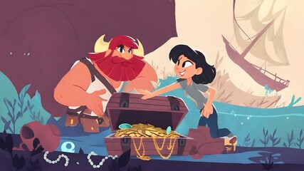 Treasure Theme for background
