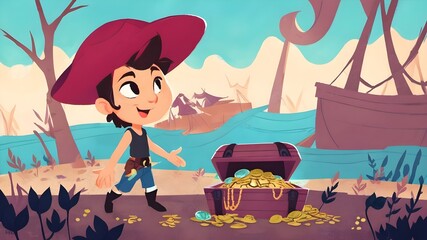 Treasure Theme for background