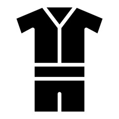 The Black Jersey Icon Symbol is Perfect as an Additional Element to your Design