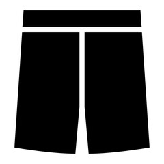 The Black Short Pants Icon Symbol is Perfect as an Additional Element to your Design