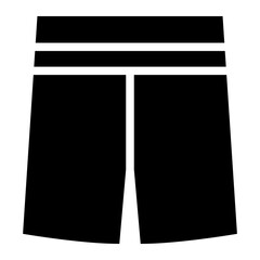 The Black Short Pants Icon Symbol is Perfect as an Additional Element to your Design