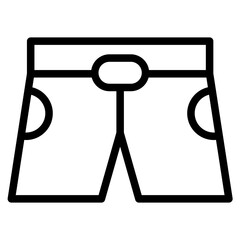 The Black Short Pants Icon Symbol is Perfect as an Additional Element to your Design