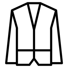 The Black Blazer Icon Symbol is Perfect as an Additional Element to your Design