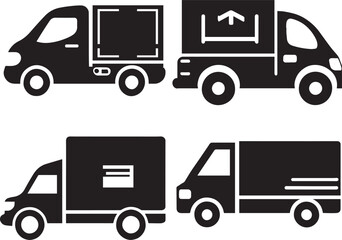 Delivery car Icon Pack Vector Art