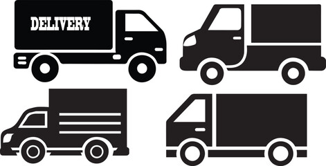 Delivery car Icon Pack Vector Art