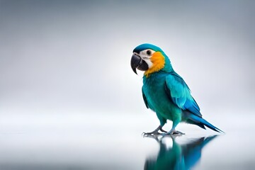blue and gold macaw generated by AI